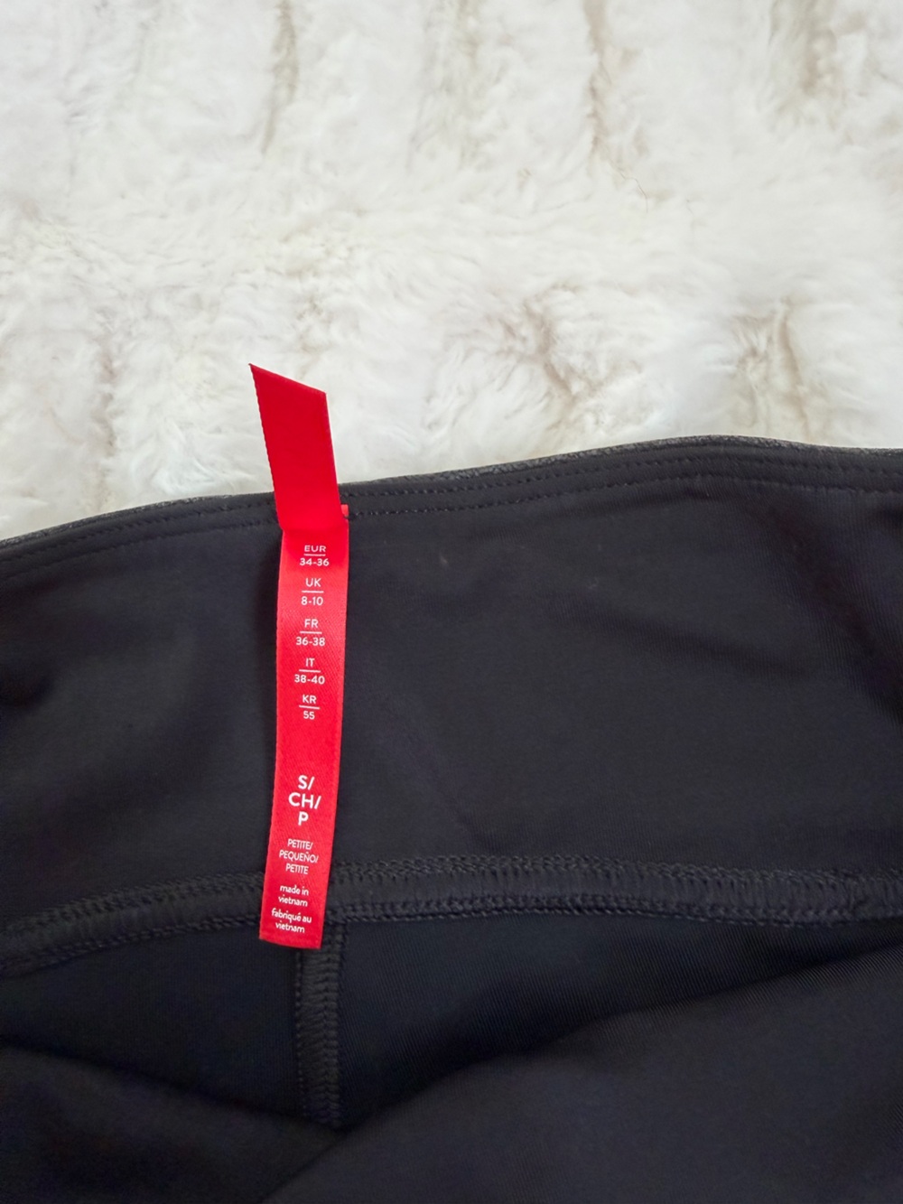SPANX Black Faux-Leather High-Waist Leggings Size SP - Picture 3 of 5